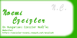 noemi czeizler business card